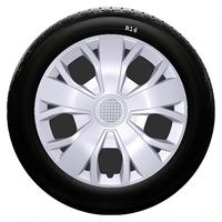Enjoliveurs et caches-roues ABS chromés argentés Teamcar 14 pouces pour camions Ssangyong Korando/REXTON/MUSSO Europe 2004-2010 SKs200