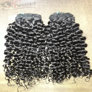 Extensiones de cabello rizado negro, indio, 100% humano, venta al por mayor - Product Image 2