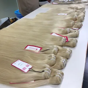 Various Blonde And Light Color Natural STraight Human Hair Weaves To Make Wig