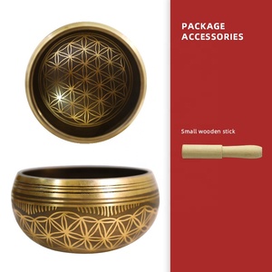 ขันเสียงสำหรับทำสมาธิ ดีไซน์สะดุดตา ลวดลายพุทธศาสนา คุณภาพสูง สำหรับการบำบัดด้วยเสียง ยอดนิยม - Product Image 4