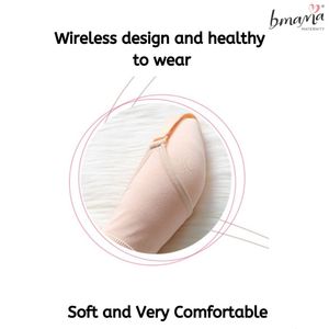 Sujetador de lactancia transpirable para mujer, con aros, cobertura total, tirantes ajustables, algodón puro, liso, para uso diario, 24 horas, día y noche, al por mayor - Product Image 4