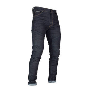 Alta calidad CE aprobado Aramid Biker Jeans Prime Protection AA clasificado azul marino Denim estilo recto patrón sólido para damas - Product Image 5