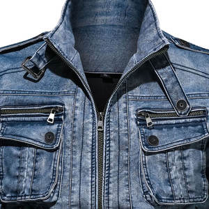 Long Sleeves High Quality Fashionable <b>Men</b> <b>Jean</b> <b>Jackets</b> New Casual Slim Fit <b>Men</b> <b>Jeans</b> <b>Jackets</b> in Wholesale Price - Product Image 4