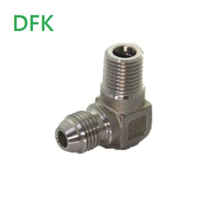 DFK JIC 37 Flare Acero inoxidable Codo macho Accesorios de tubería Piezas hidráulicas 1/2 "-2" Certificado ISO 9001 - Product Image 4