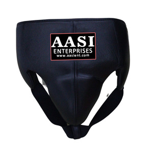 Protection de l'aine pour Muay Thai, Kickboxing, MMA - Durable et respirant en cuir de vachette et cuir artificiel - Product Image 1
