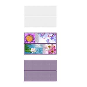 Color Rosa bebé con azulejos de pared esmaltados de cerámica de baño de diseño 3D 300x450mm - Product Image 2