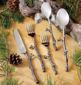 Juego de Cubiertos de Acero Inoxidable de Estilo Industrial, Acabado Mate, 4 Piezas, para Bodas y Cocina, Cubertería Dorada y Plateada, Nuevo Diseño - Product Image 2
