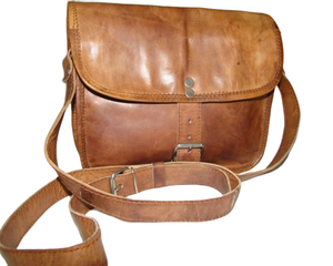 Fabricant personnalisé 100% Sac messager en cuir véritable fait à la main au look rétro avec bandoulière réglable - Product Image 2