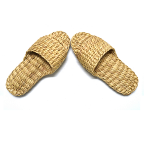 Pantoufles de plage en paille pour femmes, chaussures artisanaux écologiques de corée du sud, été - Product Image 5