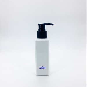 120ml Cosmétique PET Bouteille En Plastique carré épaule Blanc Laiteux PET Bouteille avec Pompe Pulvérisateur Carré Forme - Product Image 2