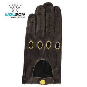 ถุงมือหนังแกะคุณภาพสูงรุ่นล่าสุดสำหรับผู้ชาย ถุงมือหนังแฟชั่นสำหรับทุกเพศ คุณภาพสูง - Product Image 5