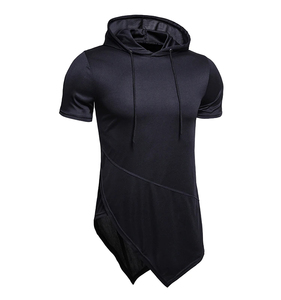 OEM venta al por mayor de camisetas de los hombres de alta calidad de desgaste casual Color sólido largo logotipo personalizado de impresión nuevo diseño de moda - Product Image 1