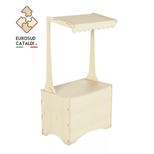Nano — support de comptoir, étonnant et conçu par euroard, pour exposition des produits sur <span class=keywords><strong>les</strong></span> carillons, <span class=keywords><strong>les</strong></span> magasins ou <span class=keywords><strong>les</strong></span> festivals Certifié FSC - Product Image 1