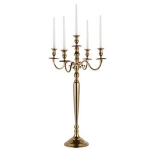 Candelabro con acabado de plata brillante - Product Image 1