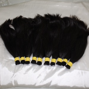 Bulk Double Drawn Virgin Remy Hair Vietnamese Straight Raw Material - Product Image 2