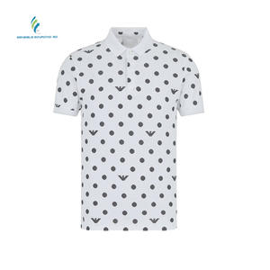 Camisa de manga corta para hombre, Polo de Color gris de alta calidad, orientada a la exportación, con cuello redondo, 100% - Product Image 5