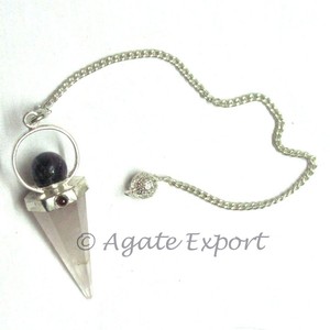 Mélange de Pierres Précieuses pendule fournisseur | 6 Facettes perles Pierres Précieuses - Product Image 1