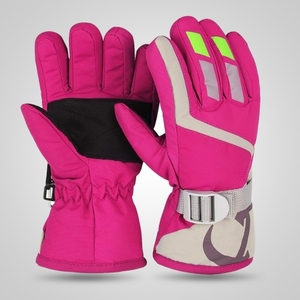 The Best <b>Ski</b> <b>Gloves</b> Customized Logo Nylon Palm Leather Gripped Fleece Inner Side Waterproof Skating Skiing <b>Ski</b> <b>Gloves</b> - Product Image 4