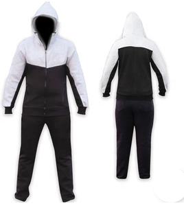 Couleur personnalisée deux pièces hommes survêtements haute qualité à manches longues pas cher prix décontracté vêtements d'hiver coton polaire homme survêtements ensembles - Product Image 1