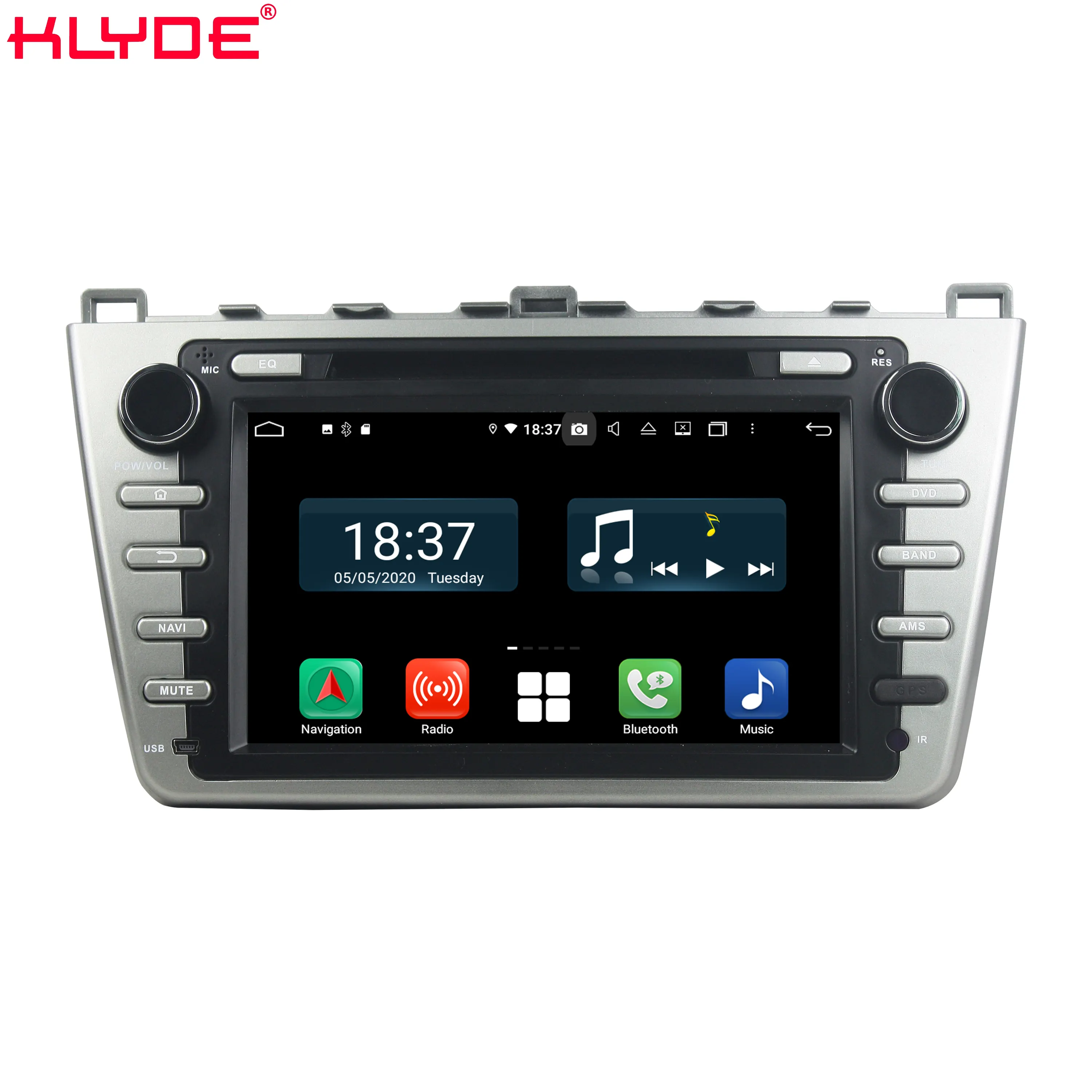 KD-8220 Android 10.0 PX5 Hoge Resolutie Ips Scherm Ingebouwde Dsp Carplay Auto Video Voor MA6/Ruiyi/Ultra 2008 2009 2010 2011 2012