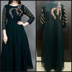 Nouveau dernier et attrayant tenue décontracté coton rayonne dames Kurtis avec Koti attaché Kurti indien femme porter Readymade bas prix Alphanumero - Product Image 4