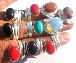 Attractive Blue Turquoise Gems 925 Sterling Silver Vintage <b>Indian</b> Wedding Party Finger <b>Ring</b> Handmade Jewelry New Arrival - Product Image 3