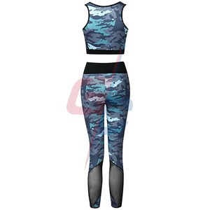 Tenue 2 pièces pour femmes, ensemble Leggings, soutien-gorge de sport, Yoga, pantalon Long, survêtement, bon marché, qualité supérieure, 2020 - Product Image 5