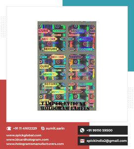 Etiquetas adhesivas holográficas personalizadas auténticas para mascotas, etiquetas adhesivas fáciles de usar para frutas, agricultura Industrial, uso de etiquetas de embalaje - Product Image 2