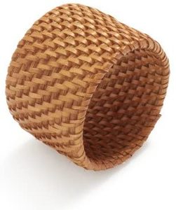 Anneau de serviette en rotin tressé à la main, fibre naturelle, écologique, accessoire de table, fournisseur en gros, durable, écoresponsable, Vietnam, fête - Product Image 4