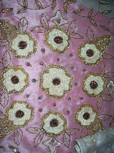 Hand Embroidery Organza Tissue <b>Table</b> <b>Cover</b> - Product Image 3