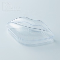 Boîte cadeau en plastique transparente en forme de lèvres Kwang Hsieh avec couvercles réutilisables pour bonbons de mariage, gelée, jus, sucre, stockage alimentaire, logo personnalisé