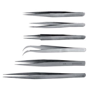 Ensemble de pinces à cils en acier de qualité supérieure 2026 avec 3 boîtes de rangement de type mallette pour un rangement pratique - Product Image 4