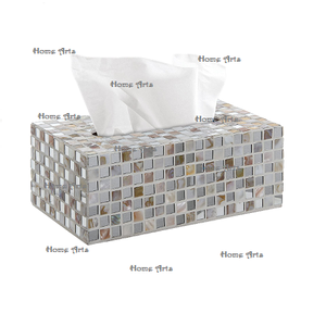 Boîte à mouchoirs en nacre en bois Boîte à mouchoirs en serviettes de taille personnalisée de qualité supérieure pour la cuisine à domicile - Product Image 6