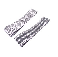 Créez votre propre logo personnalisé Bandes de résistance en tissu Lot de 3 bandes d'exercice antidérapantes pour les fesses, les hanches et les jambes pour les femmes