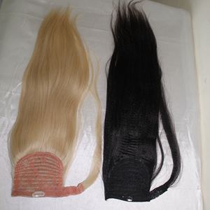 Hermosa máquina de extensiones de cabello humano virgen Remy 100%, cola de caballo de doble trama, cinta preadherida, onda Natural, recto vietnamita - Product Image 3
