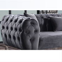 Canapé-lit Chesterfield en bois massif extensible capitonné à prix réduit avec design turc pour appartement et salon
