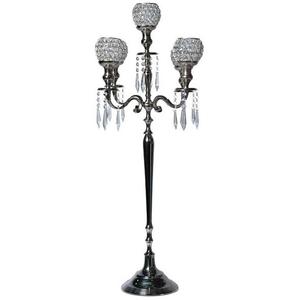 Bougeoirs autoportants personnalisés en métal poli, accessoires de décoration de mariage, chandelier - Product Image 6