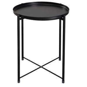 Mesa auxiliar de sofá de metal pintado azul cielo para uso decorativo de la sala de estar del hogar - Product Image 3
