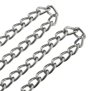 Laisse pour chien en fer de haute qualité avec poignée en chaîne en acier métallique souple, design simple et solide - Product Image 3