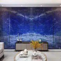 로얄 럭셔리 블루 대리석 오닉스 스톤 드림 사파이어 가격 석판 배경 벽