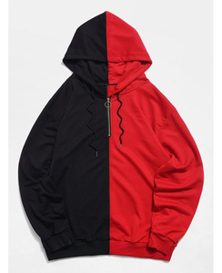 Sudadera con capucha personalizada para hombre, prenda de vestir, con cremallera completa, lavada, de gran tamaño, venta al por mayor - Product Image 2