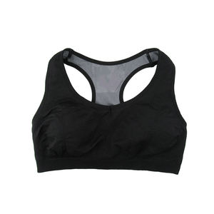 Vente en gros Soutiens-gorge de sport grande taille sans coutures pour femmes Soutiens-gorge courts rembourrés à bretelles croisées dans le dos pour le yoga, l'entraînement et le fitness - Product Image 5