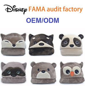 Manta polar con capucha para niños, juguete de felpa personalizado, fabricante de fábrica - Product Image 4