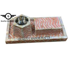 Bandeja con incrustaciones de perlas para manualidades, juego de quemador de incienso, mopa árabe, Mubkhar, Ramadán, fabricante de dujoon, la mejor calidad - Product Image 2