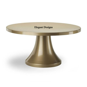 Support à gâteau rond en nickel plaqué métal fait à la main, de haute qualité, classique, Simple et décoratif - Product Image 3