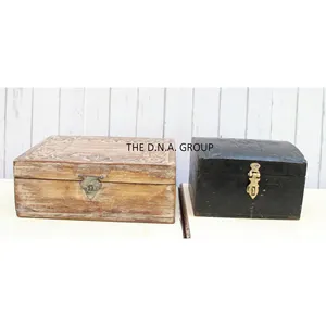 木製手彫りボックスユニークなデザインの木製彫刻ボックスユニークなデザインのアンティークスタイルの木製ボックス