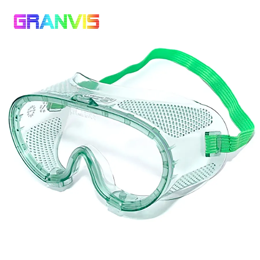 High impact resistant PC lens with anti-fog coating for industrial and lab use safety goggles