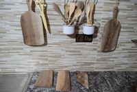 Moroccansoul Assiette en bois de luxe durable, sculptée à la main, pour usage domestique et extérieur, alimentation manuelle, garantie 1 an
