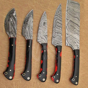 Custom Made Damascus Steel 5 Pcs of Professional Chef Kitchen <b>Knife</b> <b>Set</b> - Product Image 2