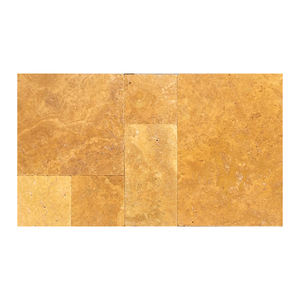 Ensemble de motifs aiguisés dégringolés en travertin doré - Product Image 2